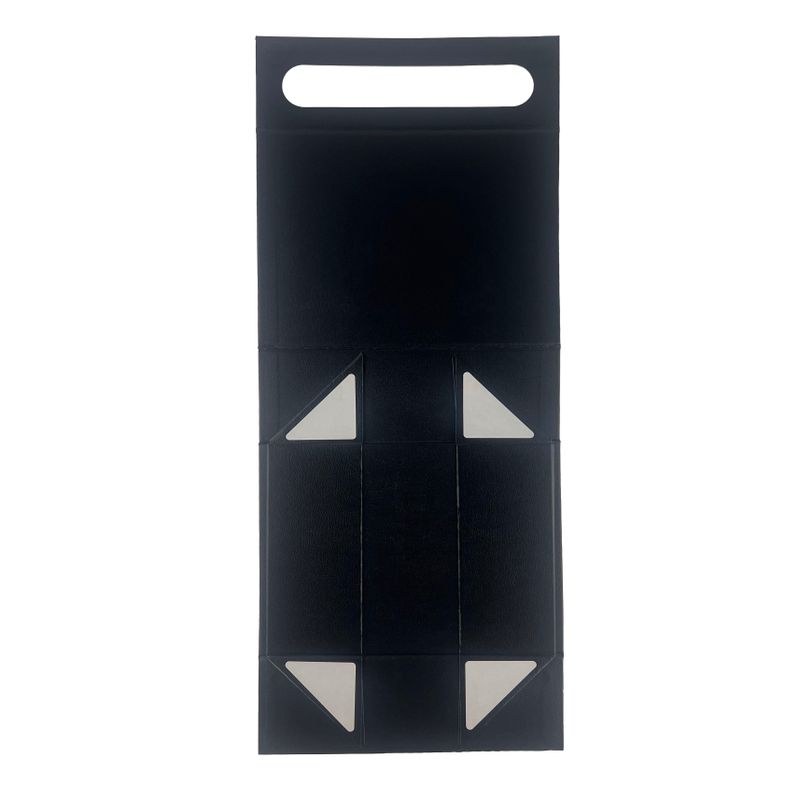 Kutija za poklone u ravnom pakiranju - srednja košara (24x18.2x8 cm) - crna