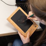 A5 bilježnica namjere - LCD brisanje zaslona - narančasti kožni efekt - 80 listova