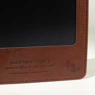 A5 Bilježnica namjere - LCD brisač zaslona - Smeđi kožni efekt - 80 listova