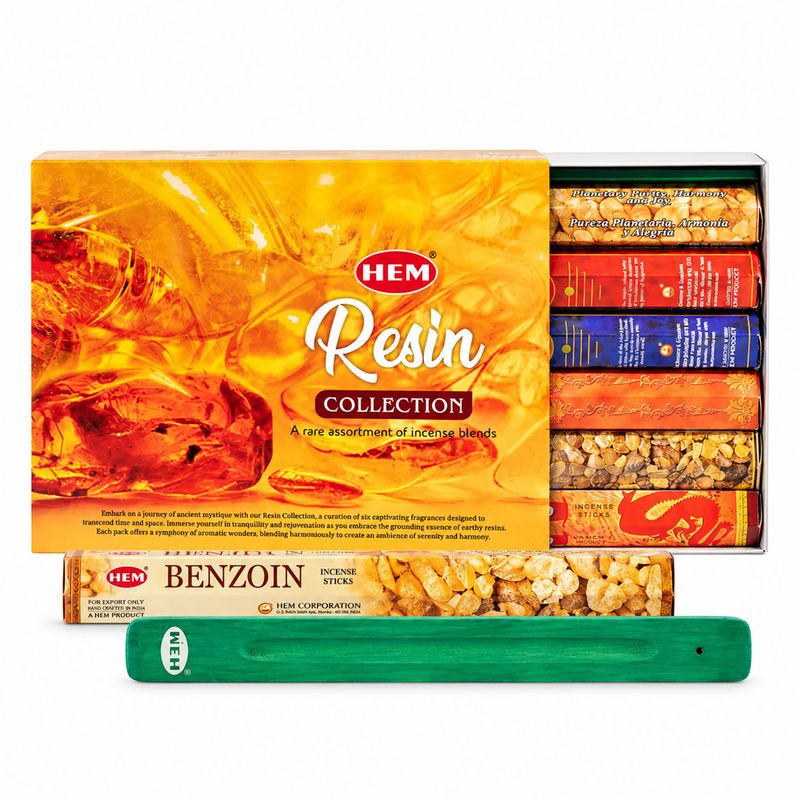 HEM Heksagonalni tamjan - Kolekcija smola i hvatač pepela (paket raznovrsnih 6)