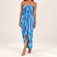 Bali blok tiskani sarong - tropski