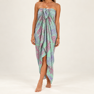 Bali blok tiskani sarong - tropski