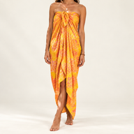 Bali blok tiskani sarong - tropski