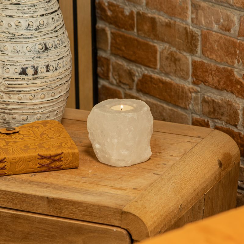 Crystal Rock svijećnjak od himalajske soli 600-800g