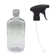 Prozirna plastična boca Boston od 500 ml s raspršivačem 28 mm