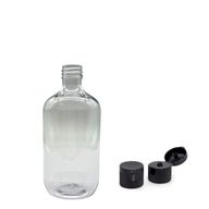 250ml prozirna plastična Boston boca s čepom na preklop 28mm