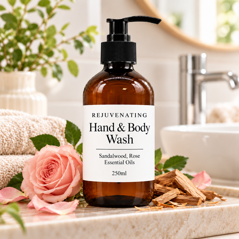 White Label Sandalwood & Rose gel za pranje ruku i tijela 250ml