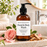 White Label Sandalwood & Rose gel za pranje ruku i tijela 250ml