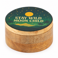 Okrugla emajlirana kutijica - Stay Wild Moon Child