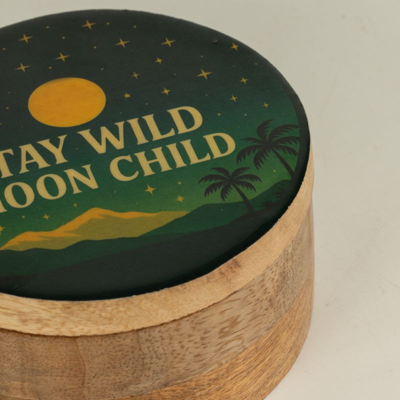 Okrugla emajlirana kutijica - Stay Wild Moon Child