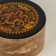 Okrugla emajlirana kutijica - Zmaj Yin Yang