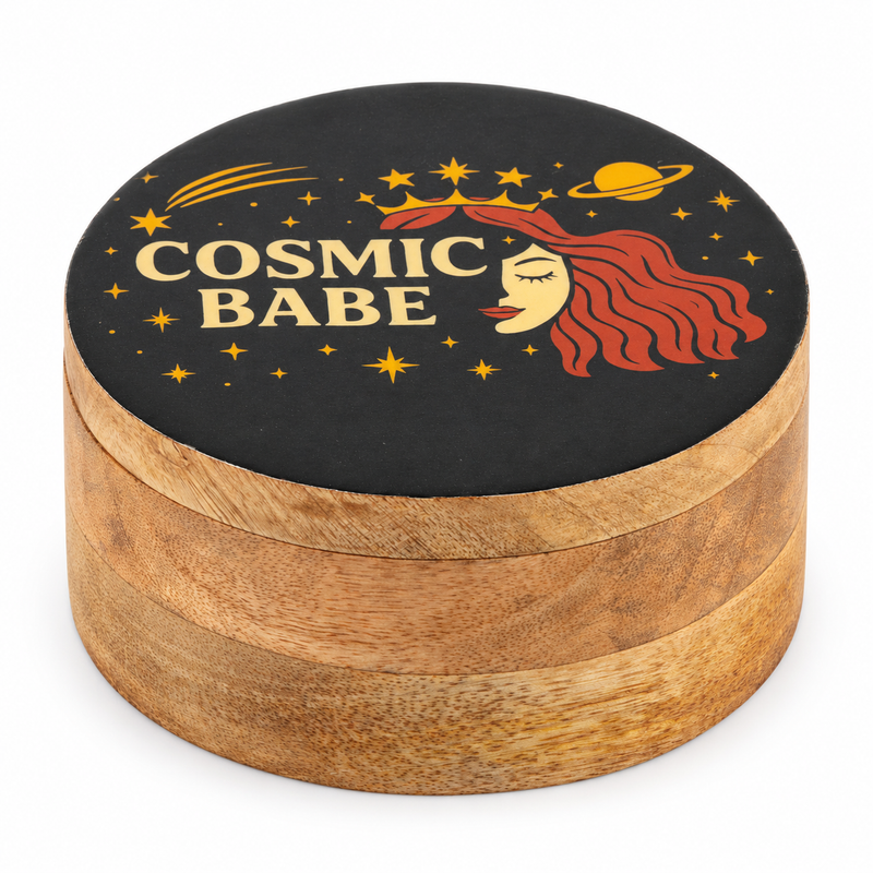 Okrugla emajlirana kutijica - Cosmic Babe