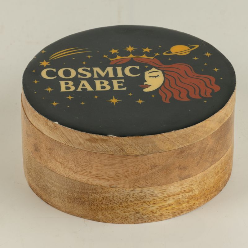 Okrugla emajlirana kutijica - Cosmic Babe