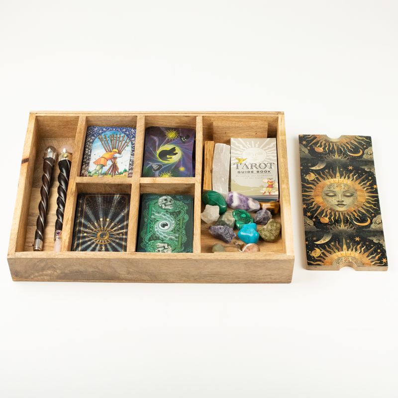 Sun Goddess Tarot pladanj s držačem za karte