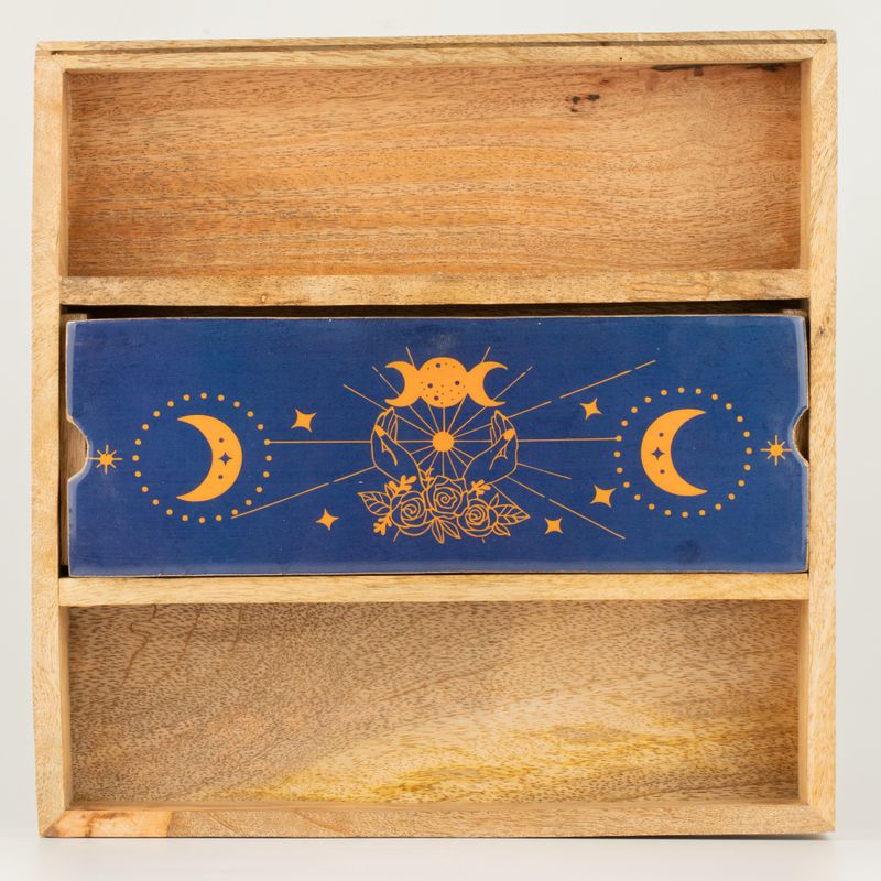 Pladanj za tarot karte Blue Moon Phases s držačem za karte