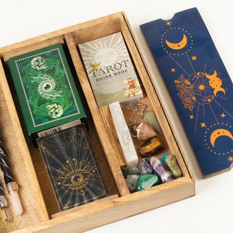 Pladanj za tarot karte Blue Moon Phases s držačem za karte