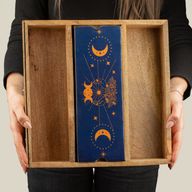 Pladanj za tarot karte Blue Moon Phases s držačem za karte