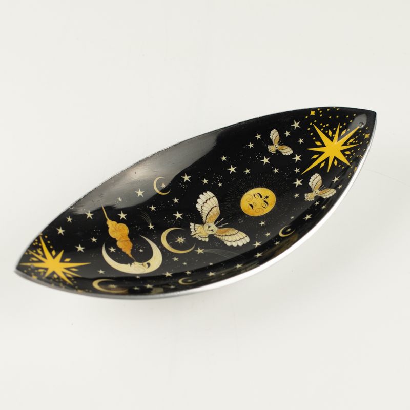 Emajlirana zdjelica za mirisne štapiće - aluminij - Enchanted Night Owl