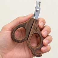 PAW Grooming Tools - Škarice za nokte u obliku polukruga - Orah - Nehrđajući čelik (304)