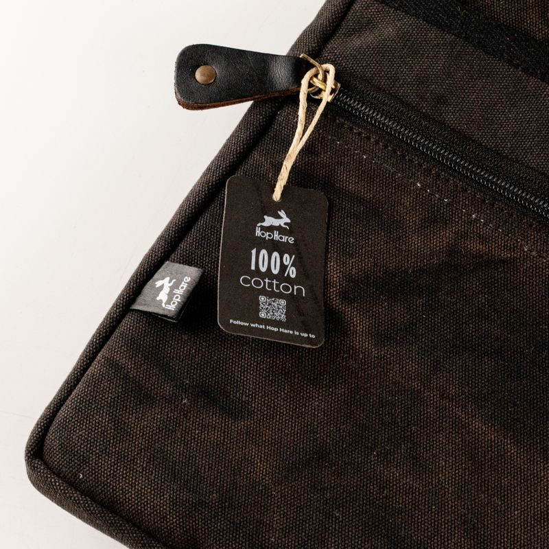 Stonewash torbica za tablet - Tamnosiva