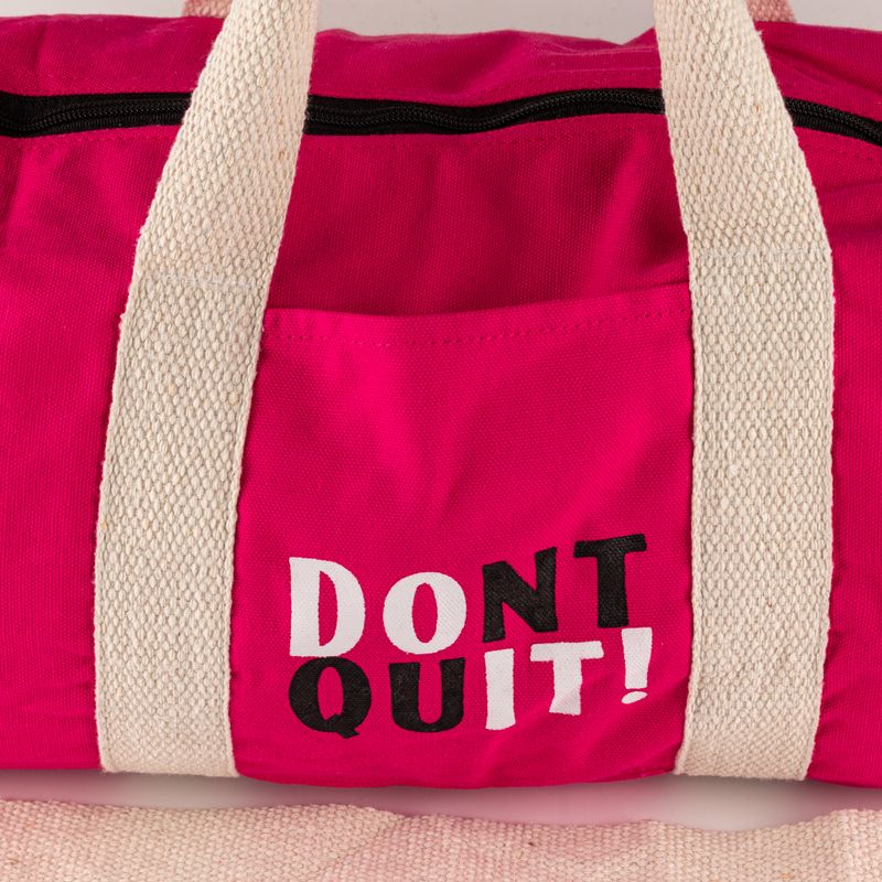 Don't Quit sportska torba - Trešnja ružičasta
