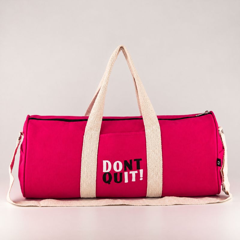 Don't Quit sportska torba - Trešnja ružičasta