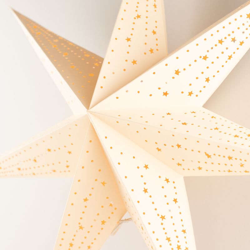 Zvijezda svjetiljka - Calm Cream - sedmerokraka - 60 cm