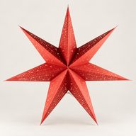 Zvijezda svjetiljka - Lucky Red - sedmerokraka - 60cm
