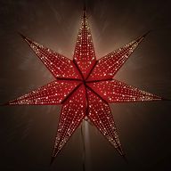 Zvijezda svjetiljka - Lucky Red - sedmerokraka - 60cm