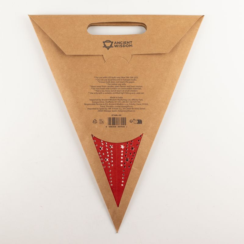 Zvijezda svjetiljka - Lucky Red - sedmerokraka - 60cm