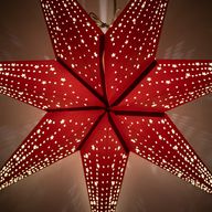 Zvijezda svjetiljka - Lucky Red - sedmerokraka - 60cm