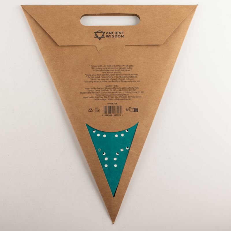 Svjetiljka zvijezda - Green Festival - peterokraka - 60 cm