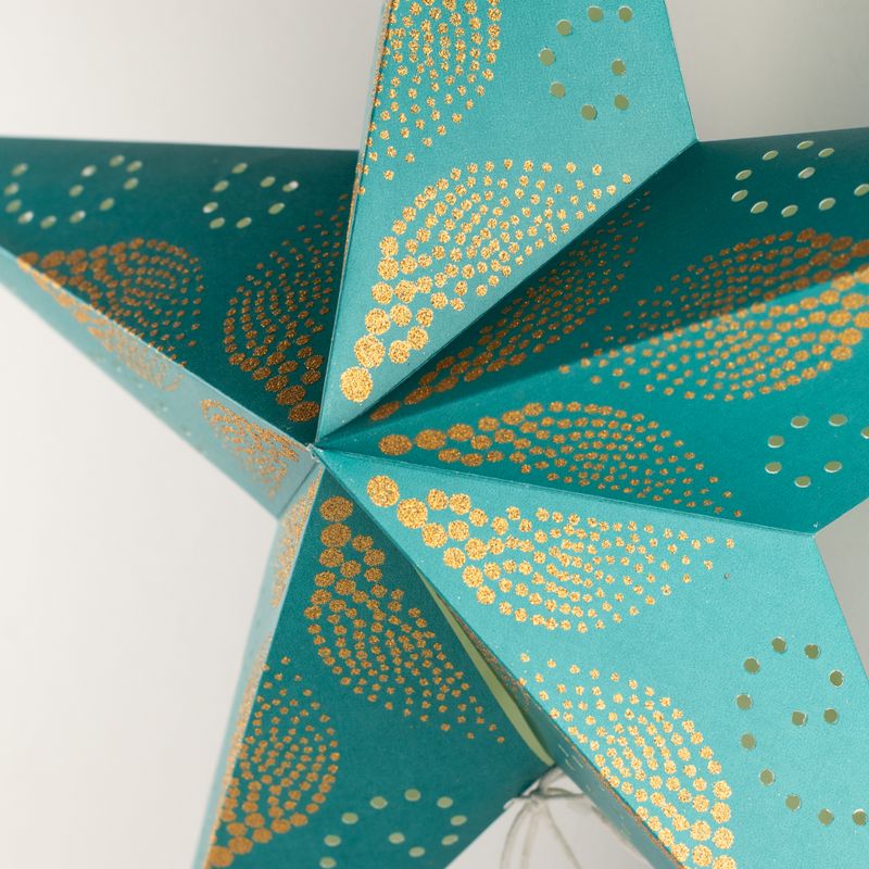 Svjetiljka zvijezda - Green Festival - peterokraka - 60 cm