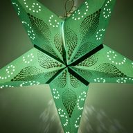 Svjetiljka zvijezda - Green Festival - peterokraka - 60 cm