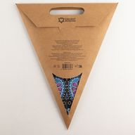 Zvijezda svjetiljka - Ljubičasto-tirkizni paun s pet krakova - 60 cm