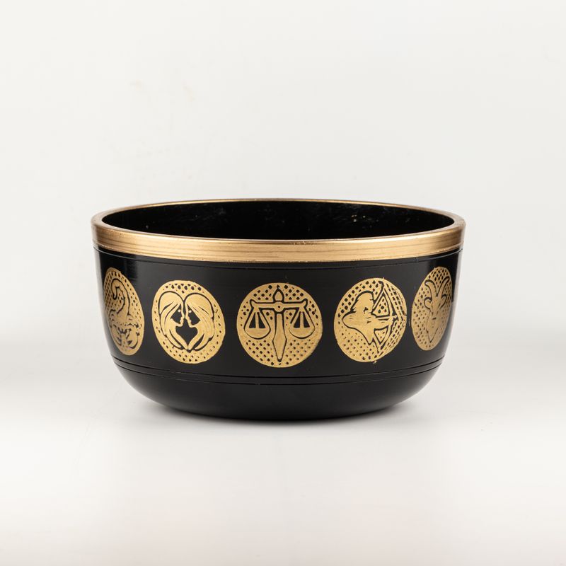 Crne zdjele sa znakovima zodijaka - set od 3 komada - 15 cm, 19 cm, 20 cm