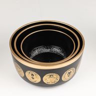 Crne zdjele sa znakovima zodijaka - set od 3 komada - 15 cm, 19 cm, 20 cm
