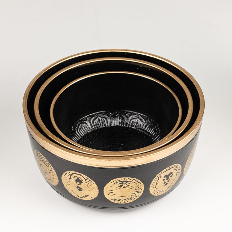 Crne zdjele sa znakovima zodijaka - set od 3 komada - 15 cm, 19 cm, 20 cm
