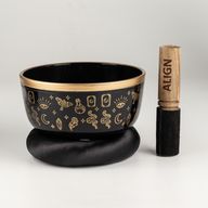 ALIGN - Set crne pjevajuće zdjele - 15x7.5cm