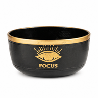 FOCUS - Set crne pjevajuće zdjele - 15x7.5cm