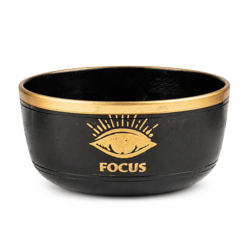 FOCUS - Set crne pjevajuće zdjele - 15x7.5cm