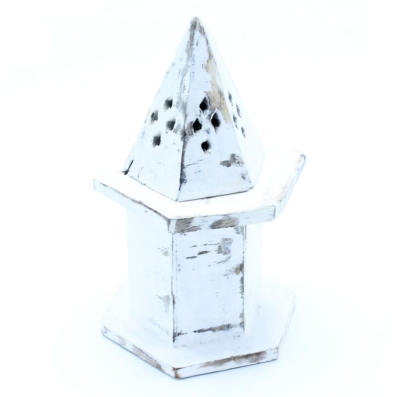 Stalci za Mirisne Čunjiće - Vintage Bijela - Mini Kuća Piramida
