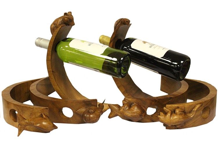 Drveni Stalak za Vino - Miš