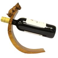 Drveni Stalak za Vino - Mačka