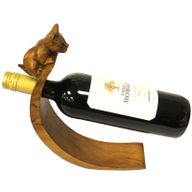 Drveni Stalak za Vino - Mačka