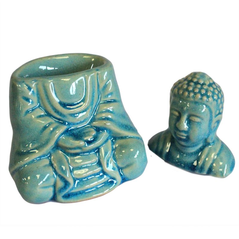 Sjedeći Buda Aroma Lampa - Plava