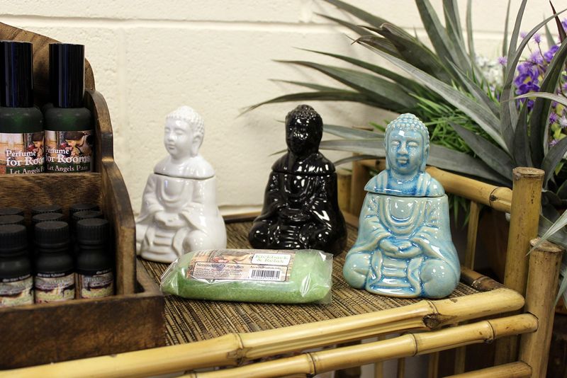 Sjedeći Buda Aroma Lampa - Bijela