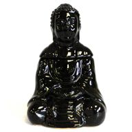 Sjedeći Buda Aroma Lampa - Crna