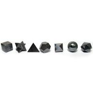 Geometrijski Set od Crnog Ahata - 7 Komada