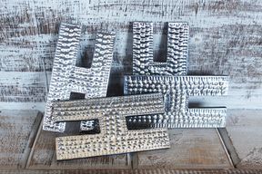 Mala Dekorativna Aluminijska Slova - H